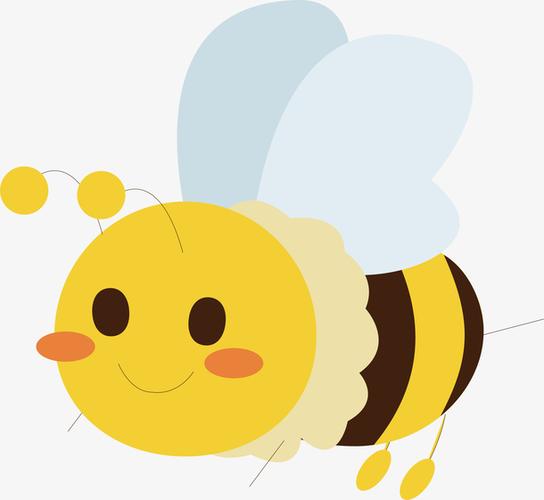 卡通可爱小动物装饰动物头像蜜蜂新图网