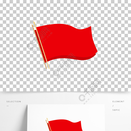 矢量红色飘扬旗帜模板免费下载_cdr格式_编号37206553-千图网