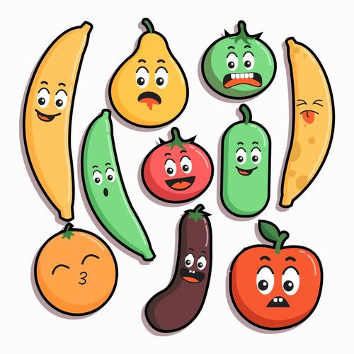 水果蔬菜表情