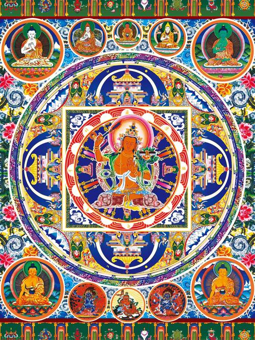 西藏唐卡手绘