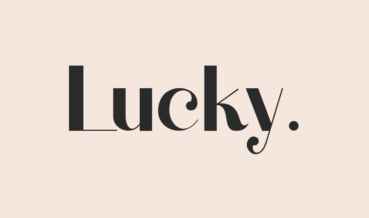 lucky是另一种值得考虑的现代字体.