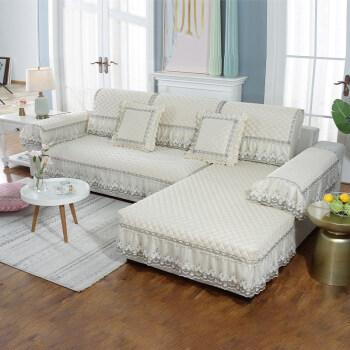沙发垫加厚亚麻布料沙发垫轻奢风四季通用简约现代沙发套全包定做亚麻