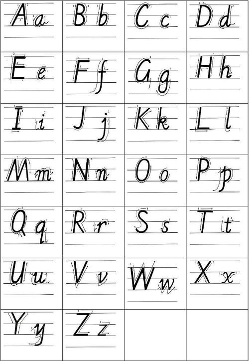 你可能喜欢 26英文字母书写 认识英文字母 26个字母表 英语字母练习