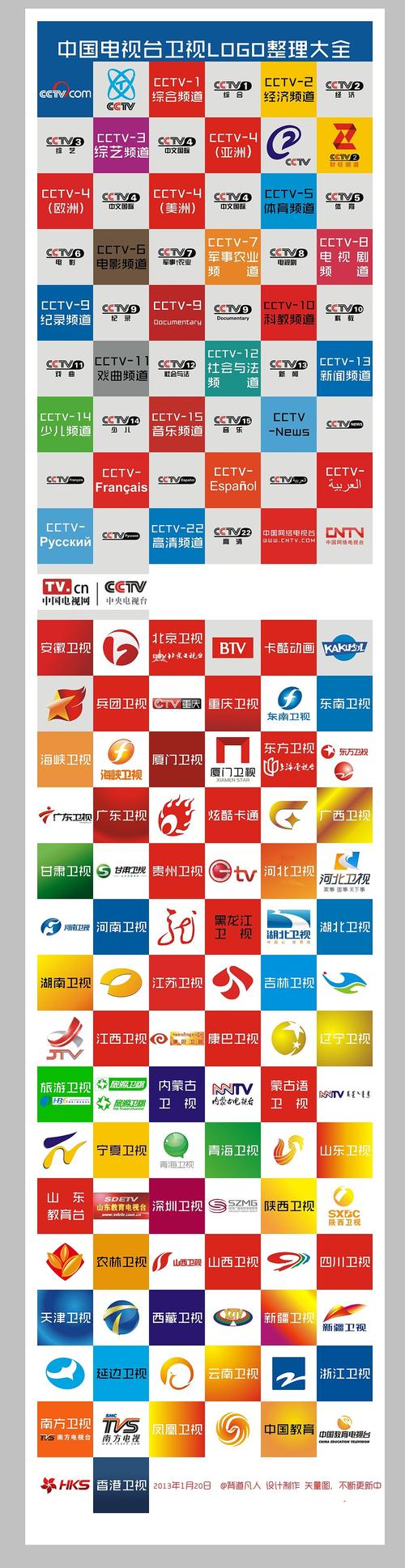 2013 04月最新 中国电视台卫视logo整理大全