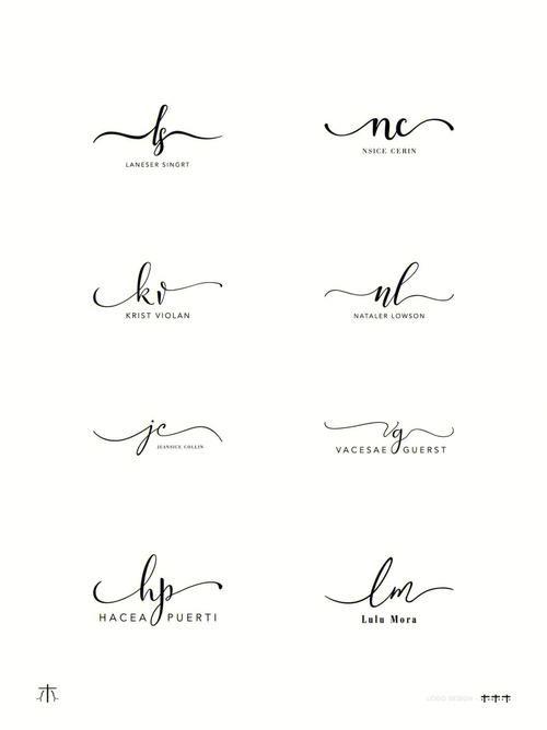 ins风logo设计合集简约高级感线条简笔