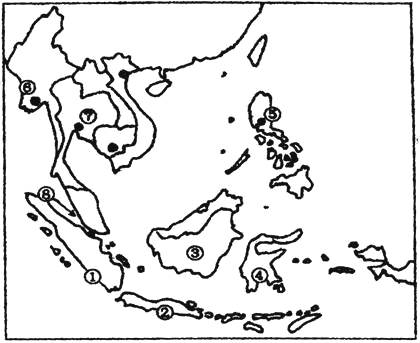读东南亚地图,回答以下问题.