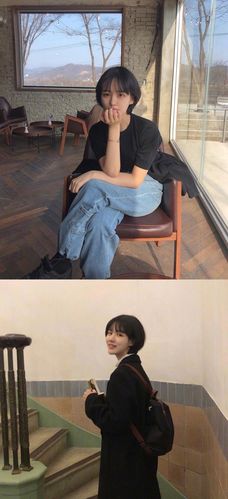 韩国女生清新的短发造型盐系少女感十足