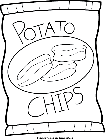 bag of chips clipart