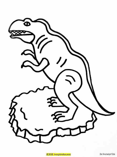 12张手绘恐龙简笔画!初学者的如何画恐龙? | 红豆饭小学生简笔画大全
