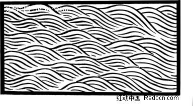 中国传统波浪纹
