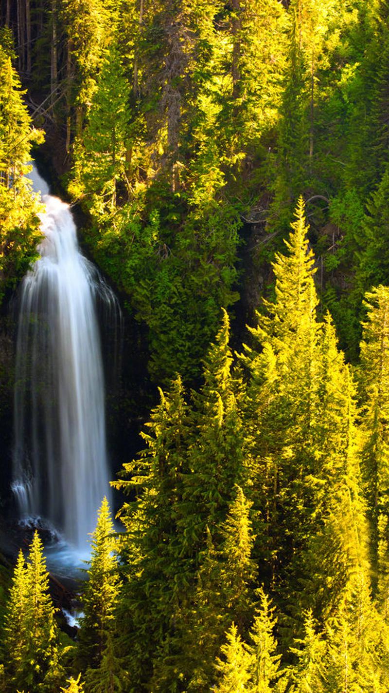 大自然瀑布美景图片手机壁纸,风景,唯美,高清,瀑布,山水,手机壁纸