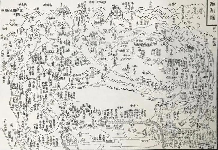 京城图 南宋咸淳四年(1268)《临安志》附图,选自清同治六年(1867)补刊