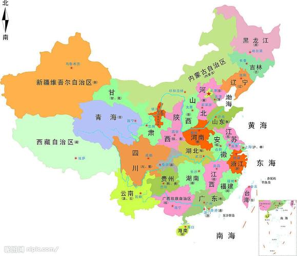 中国省会名称简称中国地图