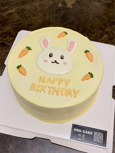 小兔子手绘蛋糕