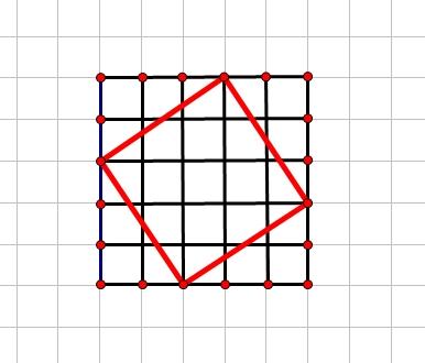 利用如图5×5的方格,画出边长为根号13的正方形,给我图_作业帮