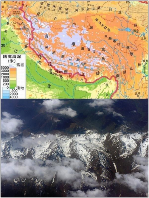 最雄伟的山脉,位于亚洲的中国与尼泊尔之间,分布于青藏高原南缘,西起