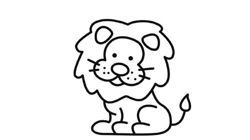 狮子座简笔画