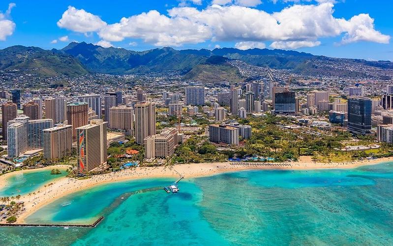 檀香山美国夏威夷州hawaii火奴鲁鲁honolulu热带海洋性气候的美丽城市