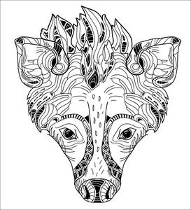 鬣狗矢量图可爱的鬣狗卡通非洲鬣狗的假人有趣的鬣狗卡通关闭斑点鬣狗