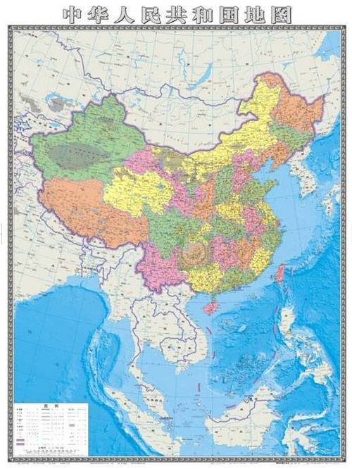 中国地图由横变竖南海诸岛首次全景展现