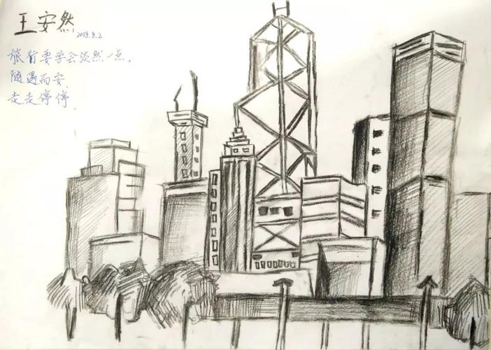 新少年的小画家把香港画成了这个模样