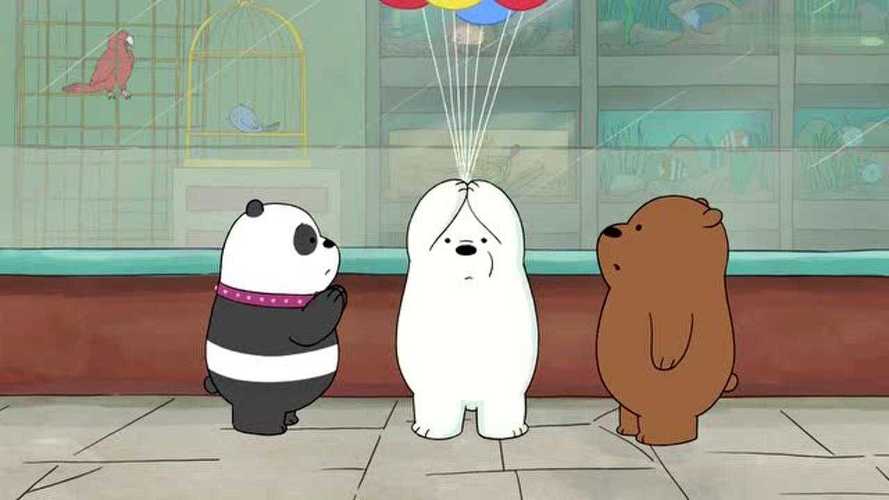 咱们裸熊三只小熊找到对方再次相遇就是白熊的出场方式真酷