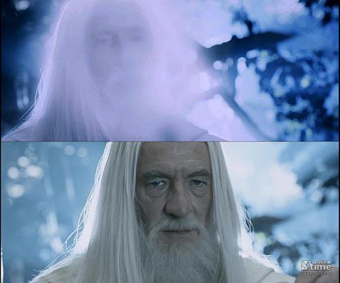 是好的,甘道夫从灰袍巫师变成了白袍巫师,第二部阿拉贡,莱格拉斯