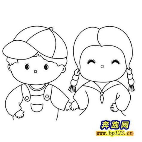 教学儿童卡通动画人物小猪佩奇7步立马学会画画两个女生图象的简笔画