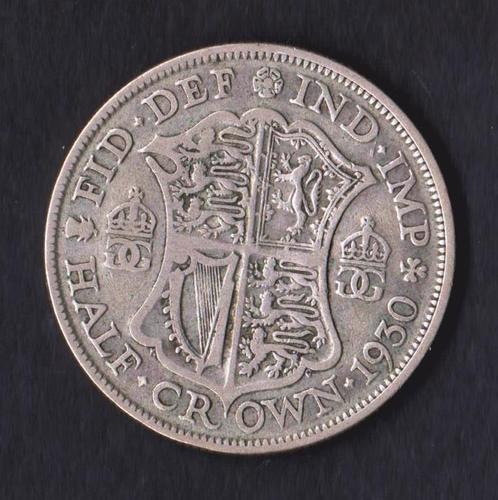 george v rare old british silver coins 1930 half crown coin in