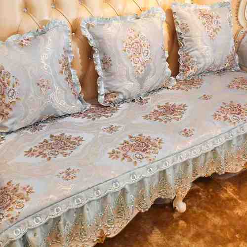高档欧式沙发垫四季通用奢华防滑沙发套罩123组合贵妃坐垫全盖定