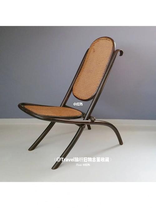 简单经典耐看的thonet古董1号折叠藤椅