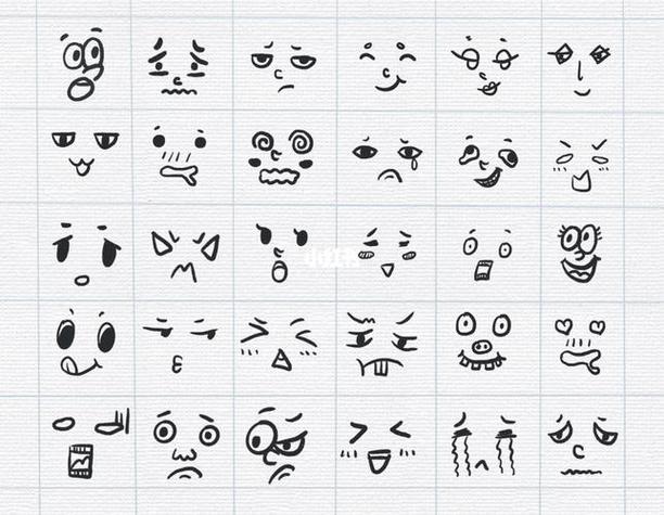 表情简笔画小表情简笔画小表情简笔画可复制简笔画|100多种超萌表情包
