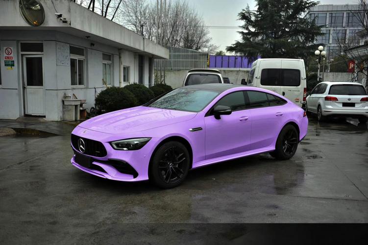 车型 ▏奔驰gt 颜色 ▏薰衣草紫 ravi——敢玩色更出色,定制你的美.