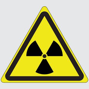 辐射警告标志矢量图片