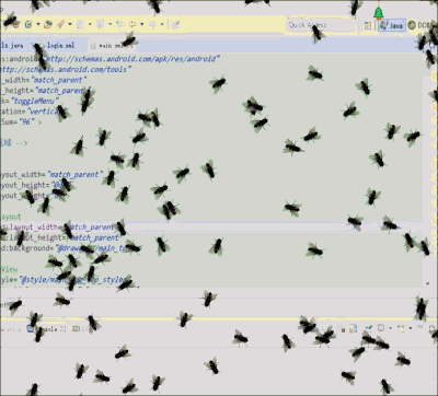 屏幕上都是苍蝇在爬的动态表情图片