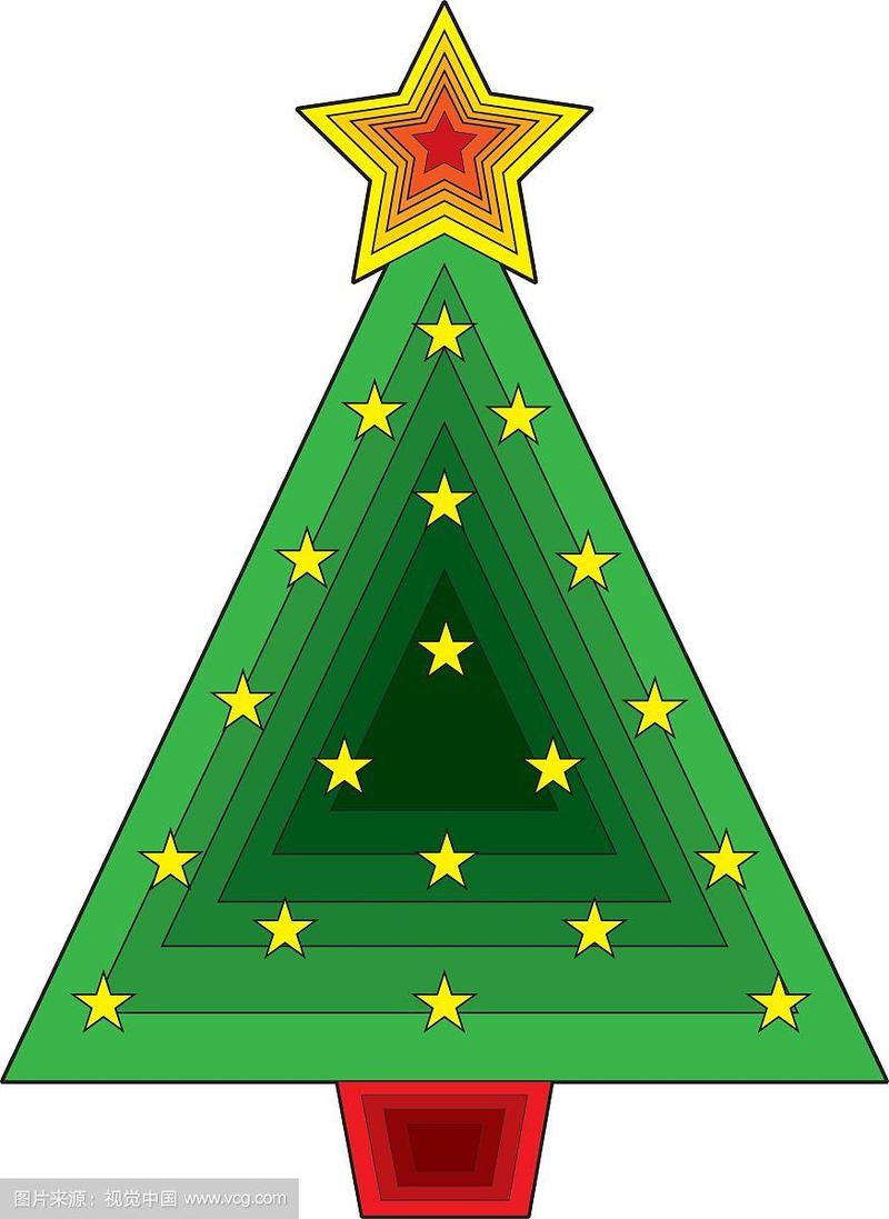 三角形的圣诞树