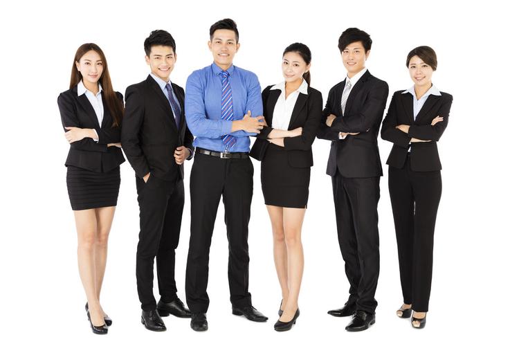商务人士职场精英年轻团队商业团队企业专业商务精英团队成功人士商务
