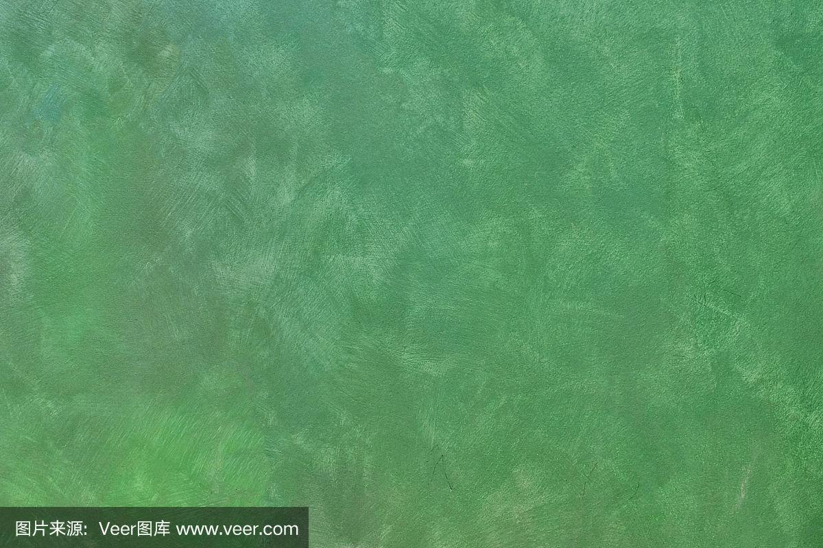 墙壁背景用深绿色油漆笔触.