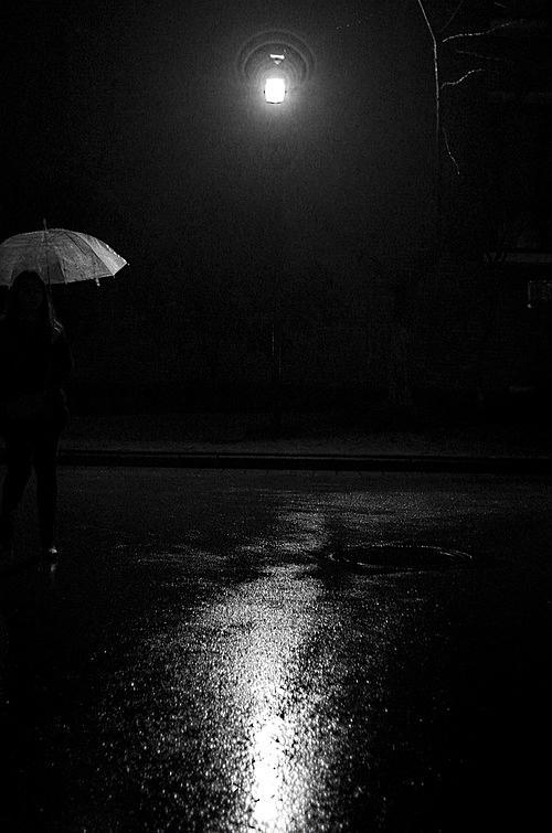 雨夜漫步