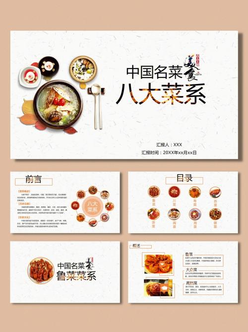中国名菜八大菜系介绍美食文化ppt课件