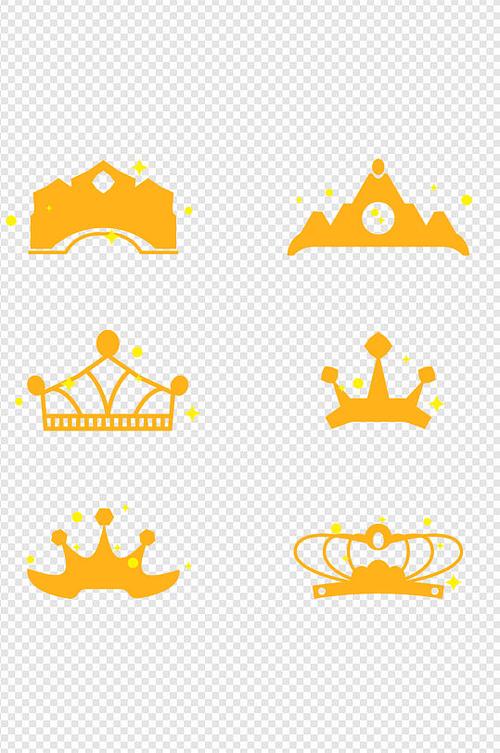 皇冠王冠女王加冕王族头饰图标图案素材