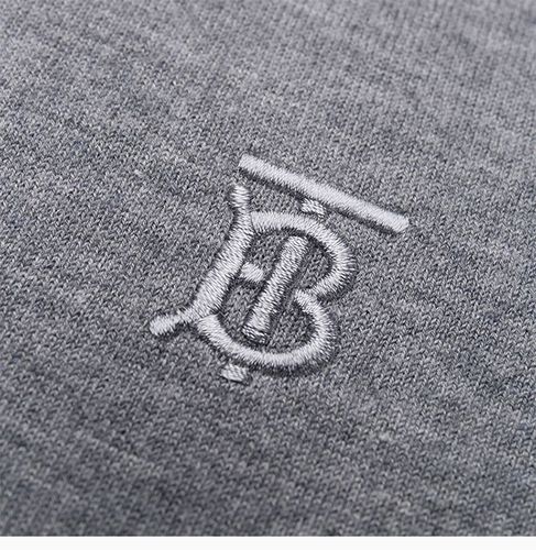 burberry/博柏利【20春夏】男装 服装 经典logo刺绣山羊绒圆领休闲