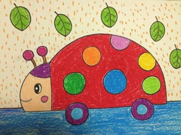 儿童画画大全简单简简笔画幼儿园美术作品幼儿园小班美术作品毛毛虫