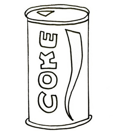 可乐简笔画最简单的画法