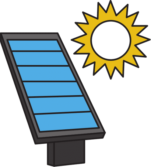 太阳能电池板与sun solar panel with sun