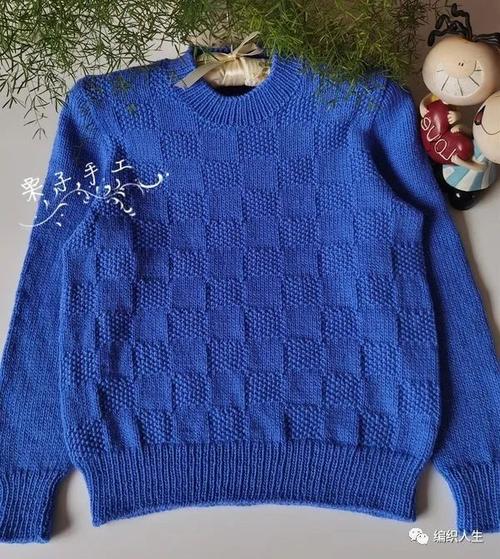 青于蓝:宝蓝色男童棒针套头衫(有编织说明)|毛衣_网易订阅