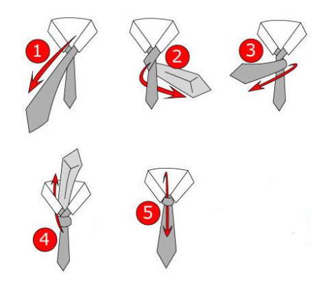 打领带的方法图解:各种打领带操作(图)