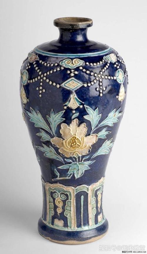 花卉璎珞纹梅瓶 美国费城艺术博物馆藏