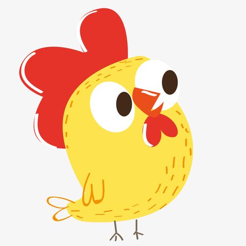 卡通可爱的小鸡设计