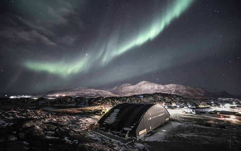 极光borealis北极光夜山风景星星高清壁纸1440x900分辨率查看
